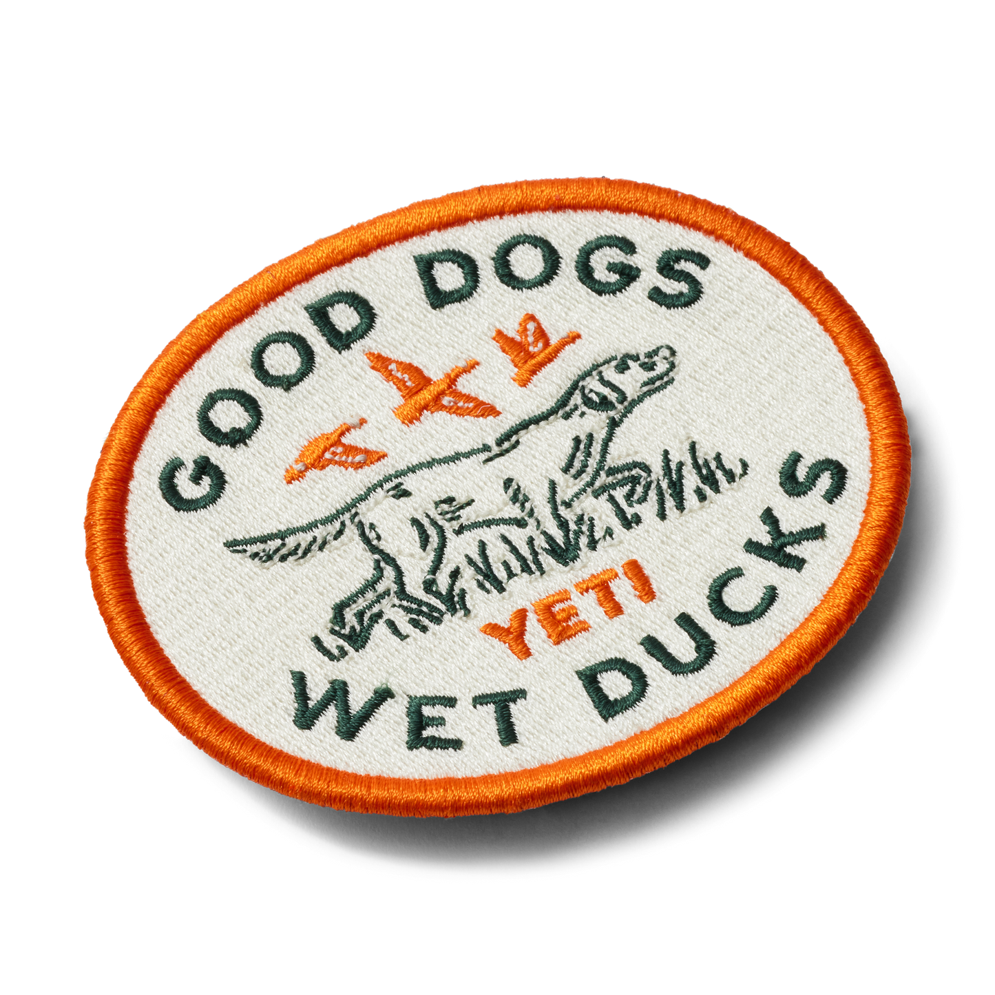 YETI Good Dogs Aufnäher Orange