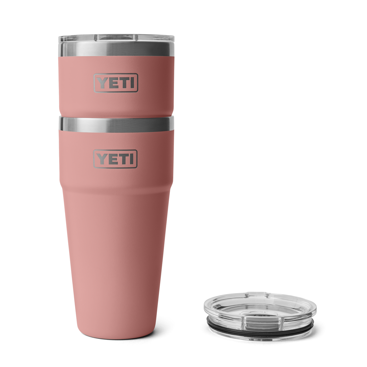 YETI Rambler® Stapelbarer Becher mit 20 oz (591 ml) Fassungsvermögen Sandstone Pink