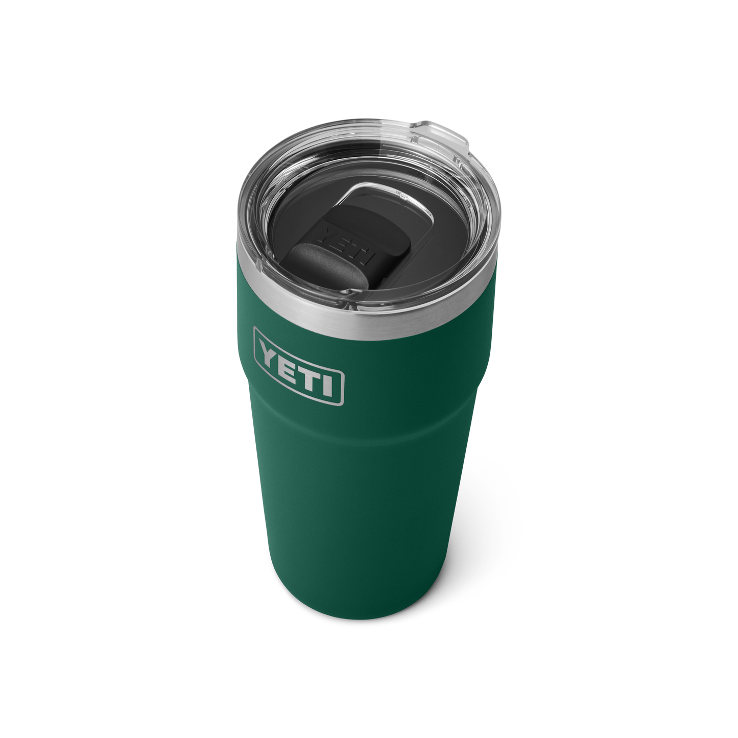 YETI Rambler® 20 oz (591 ml) Stapelbarer Becher Black Forest Green