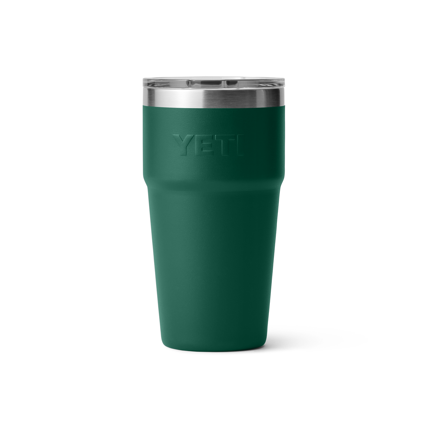 YETI Rambler® 20 oz (591 ml) Stapelbarer Becher Black Forest Green