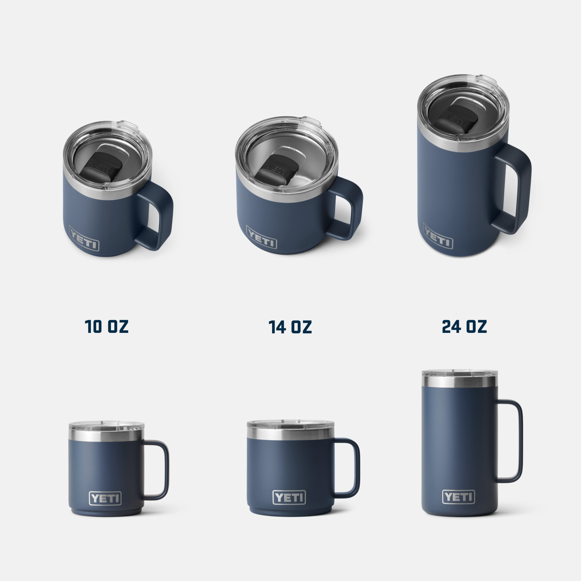 YETI Rambler® 14 oz (414 ml) Stapelbares Tasse Navy