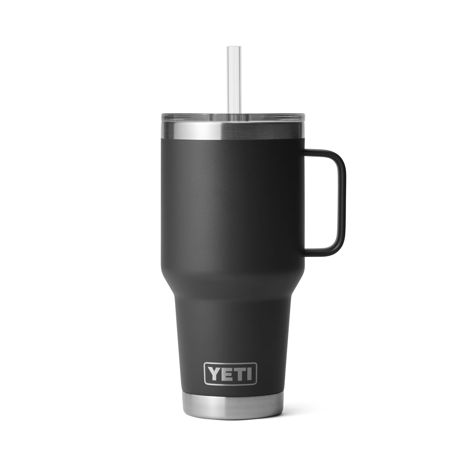 YETI Rambler® 35 oz (994 ml) Trinkbecher Mit Trinkhalm-deckel Schwarz