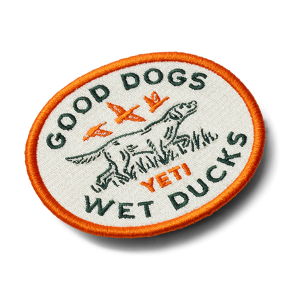 YETI Good Dogs Aufnäher Orange