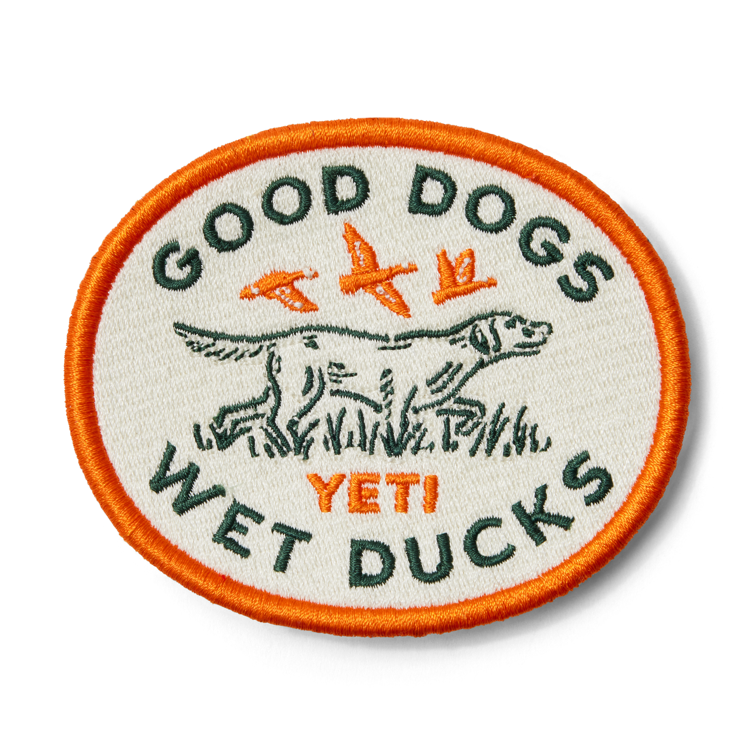 YETI Good Dogs Aufnäher Orange