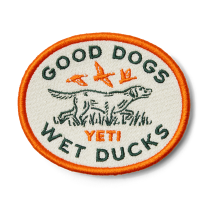 YETI Good Dogs Aufnäher Orange