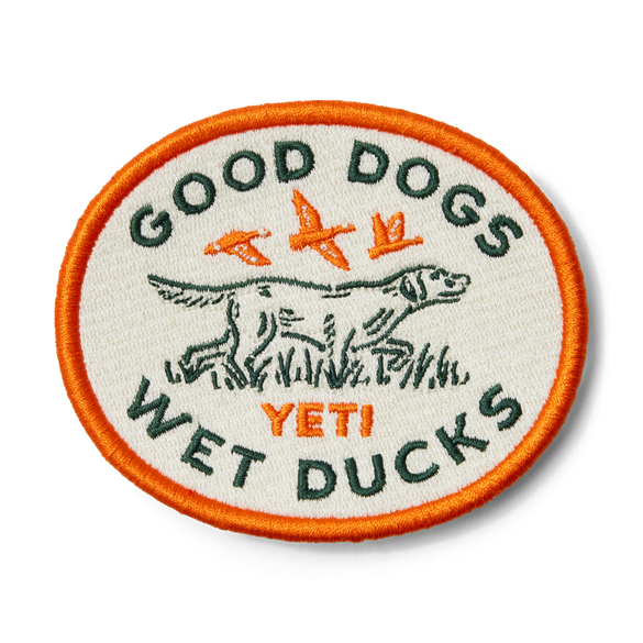 YETI Good Dogs Aufnäher Orange