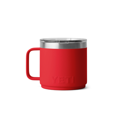 YETI Rambler® Stapelbare Tasse mit 14 oz (414 ml) Fassungsvermögen Rescue Red