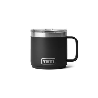 YETI Rambler® Stapelbare Tasse mit 14 oz (414 ml) Fassungsvermögen Schwarz