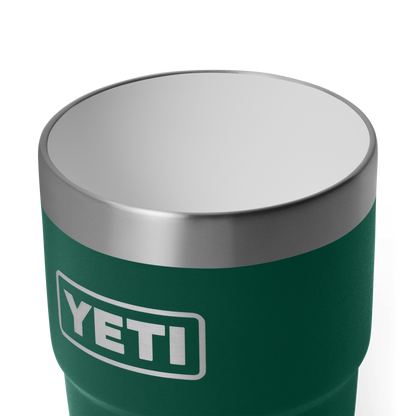 YETI Rambler® Stapelbarer Becher mit 8 oz (236 ml) Fassungsvermögen Black Forest Green