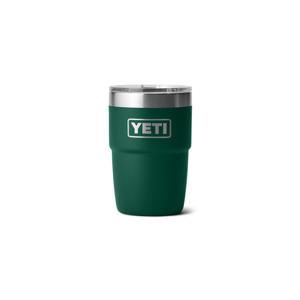 YETI Rambler® Stapelbarer Becher mit 8 oz (236 ml) Fassungsvermögen Black Forest Green