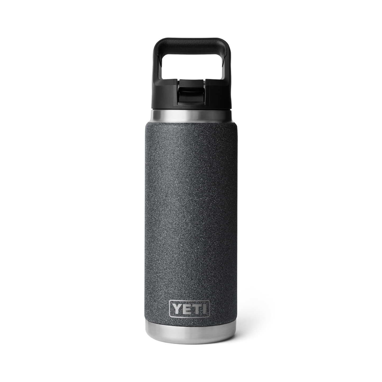 YETI Rambler® 26 oz (739 ml) Flasche Mit Trinkhalm-Deckel Black Stone