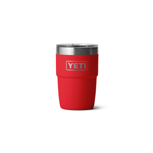 YETI Rambler® Stapelbarer Becher mit 8 oz (236 ml) Fassungsvermögen Rescue Red
