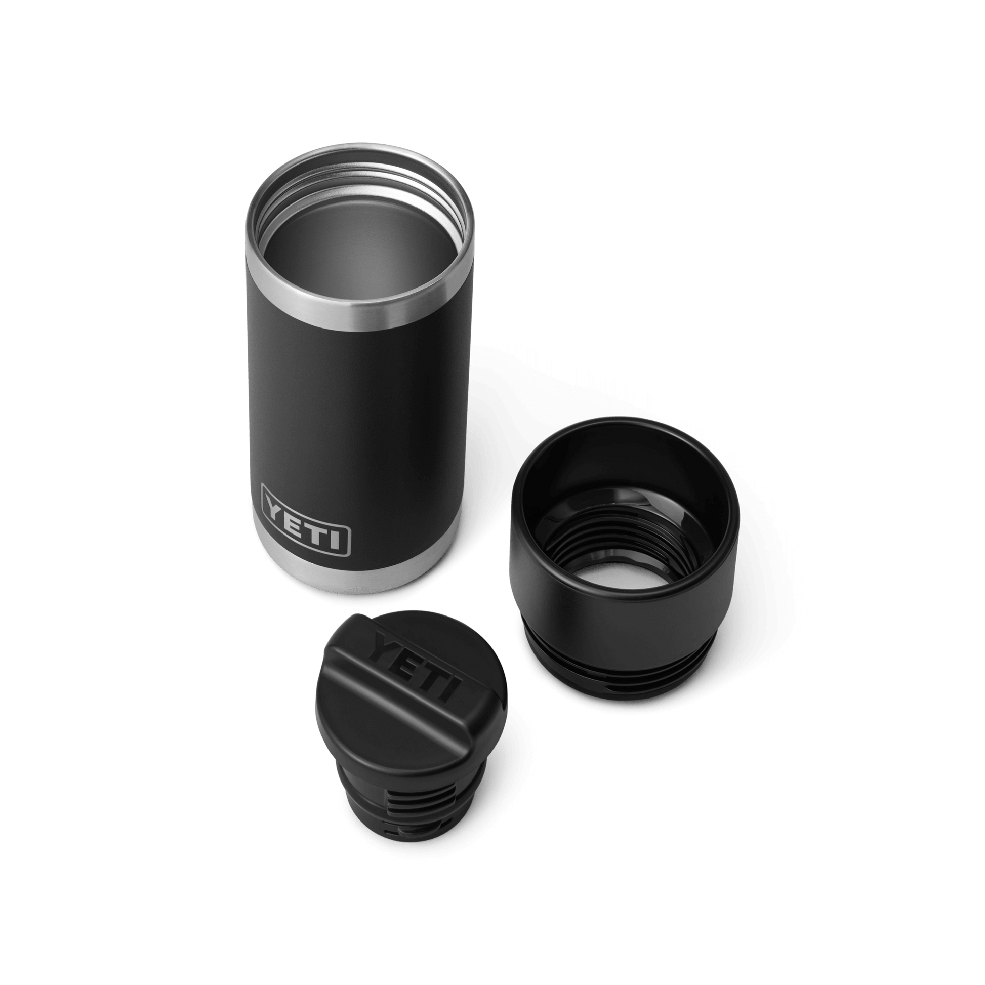 YETI Rambler® 12 oz Flasche mit HotShot-Deckel (354 ml) Schwarz