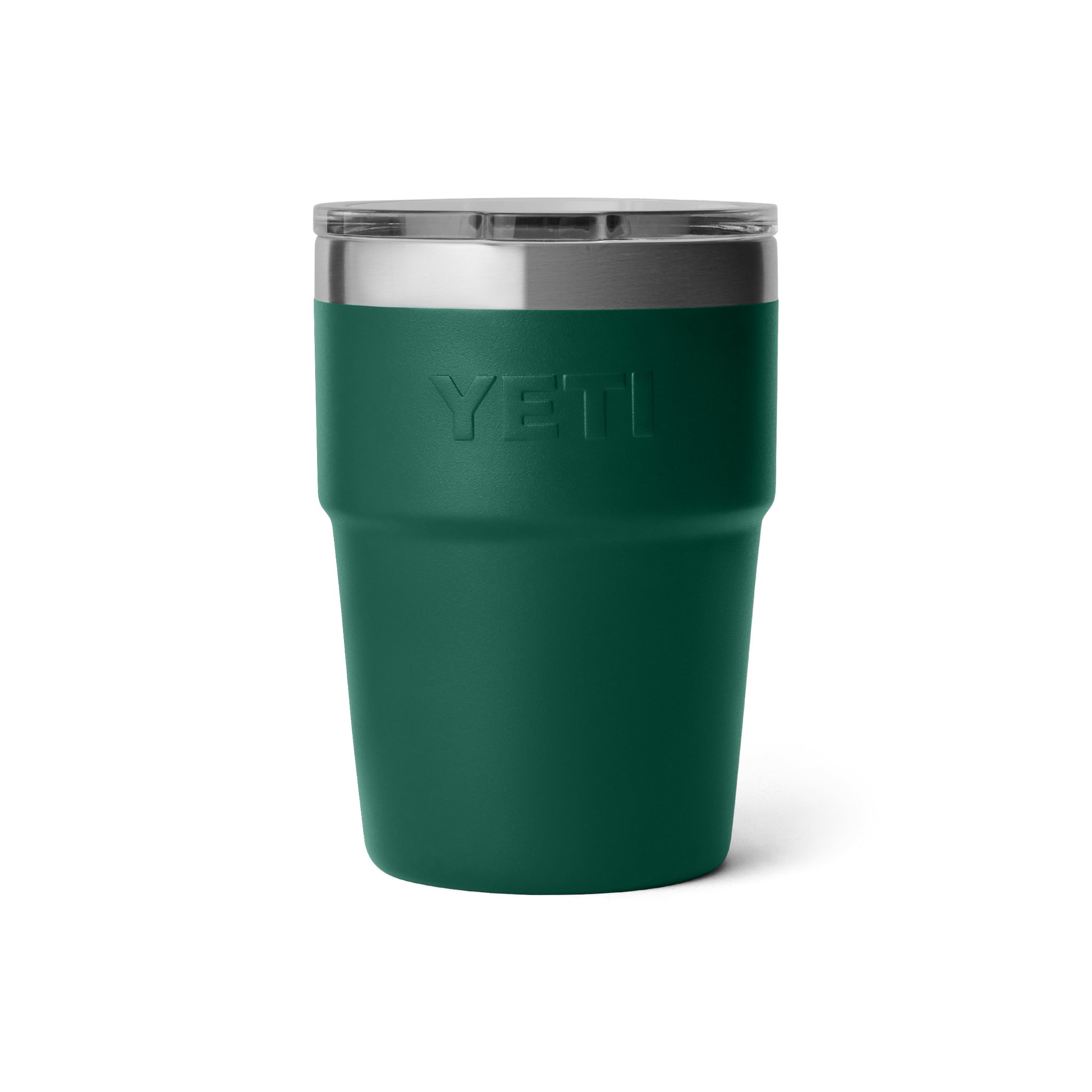 YETI Rambler® 16 oz (473 ml) Stapelbarer Becher Black Forest Green