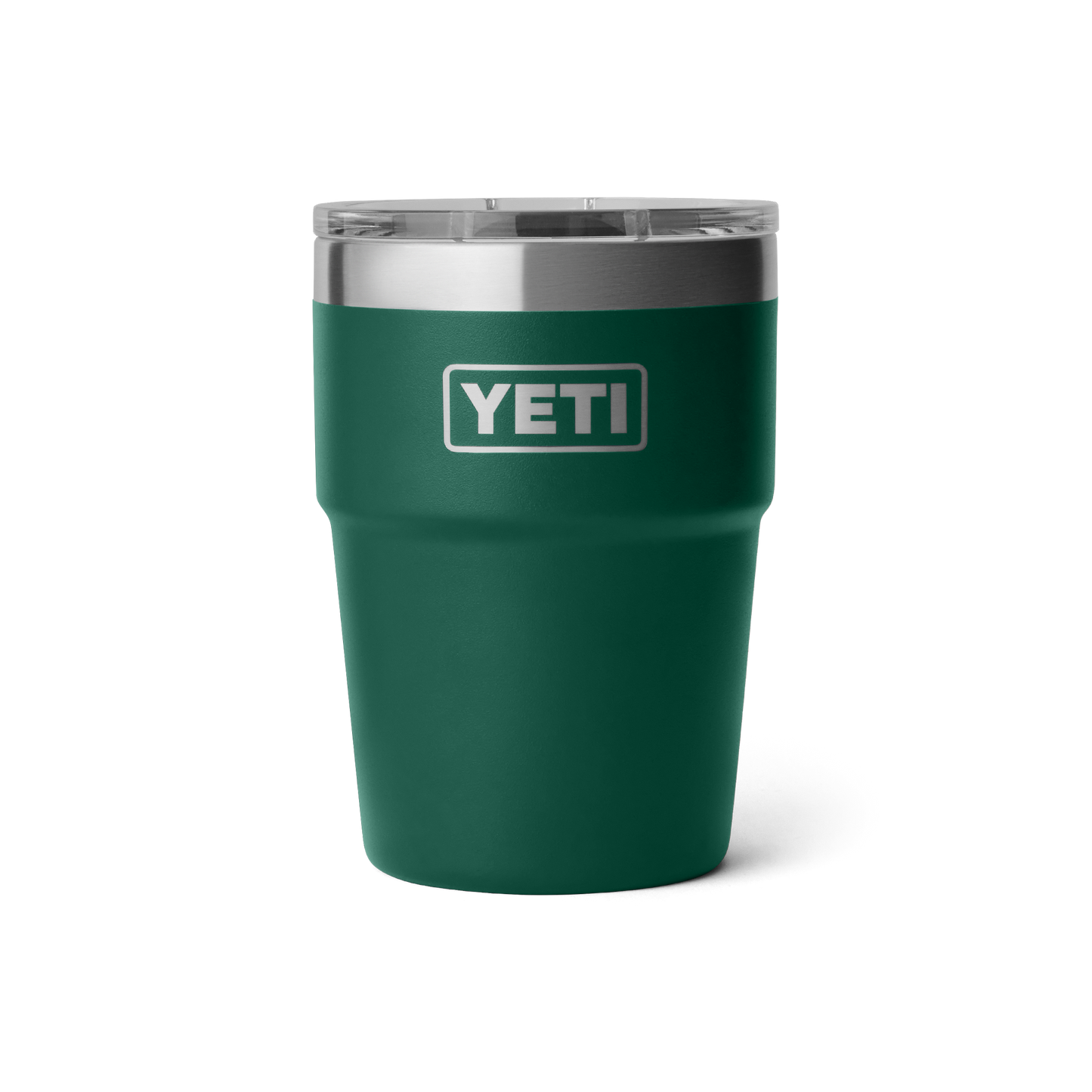 YETI Rambler® 16 oz (473 ml) Stapelbarer Becher Black Forest Green