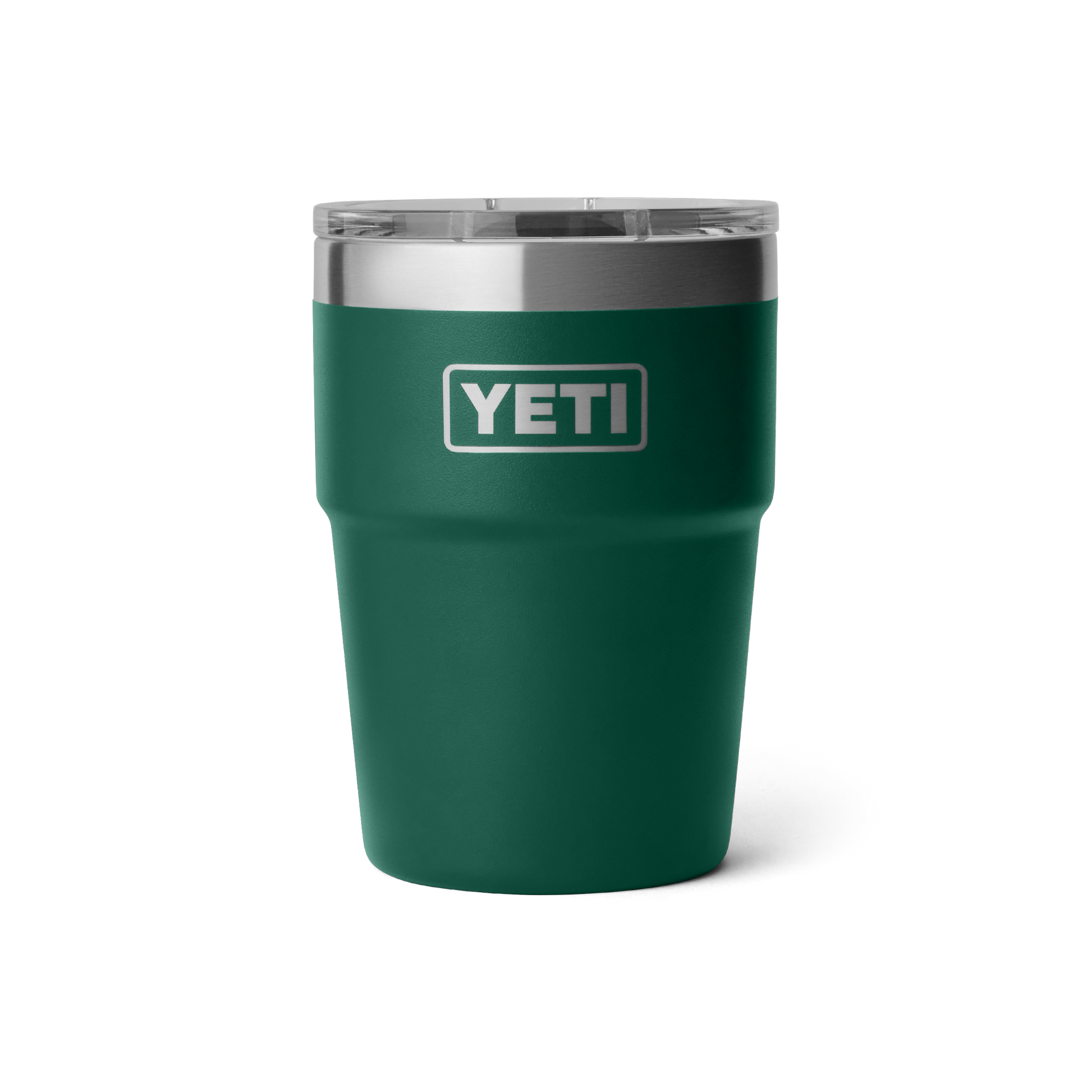 YETI Rambler® 16 oz (473 ml) Stapelbarer Becher Black Forest Green
