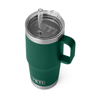YETI Rambler® 25 oz (739 ml) Trinkbecher Black Forest Green