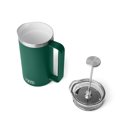 YETI Rambler™ 34 oz (1 L) Stempelkanne Black Forest Green