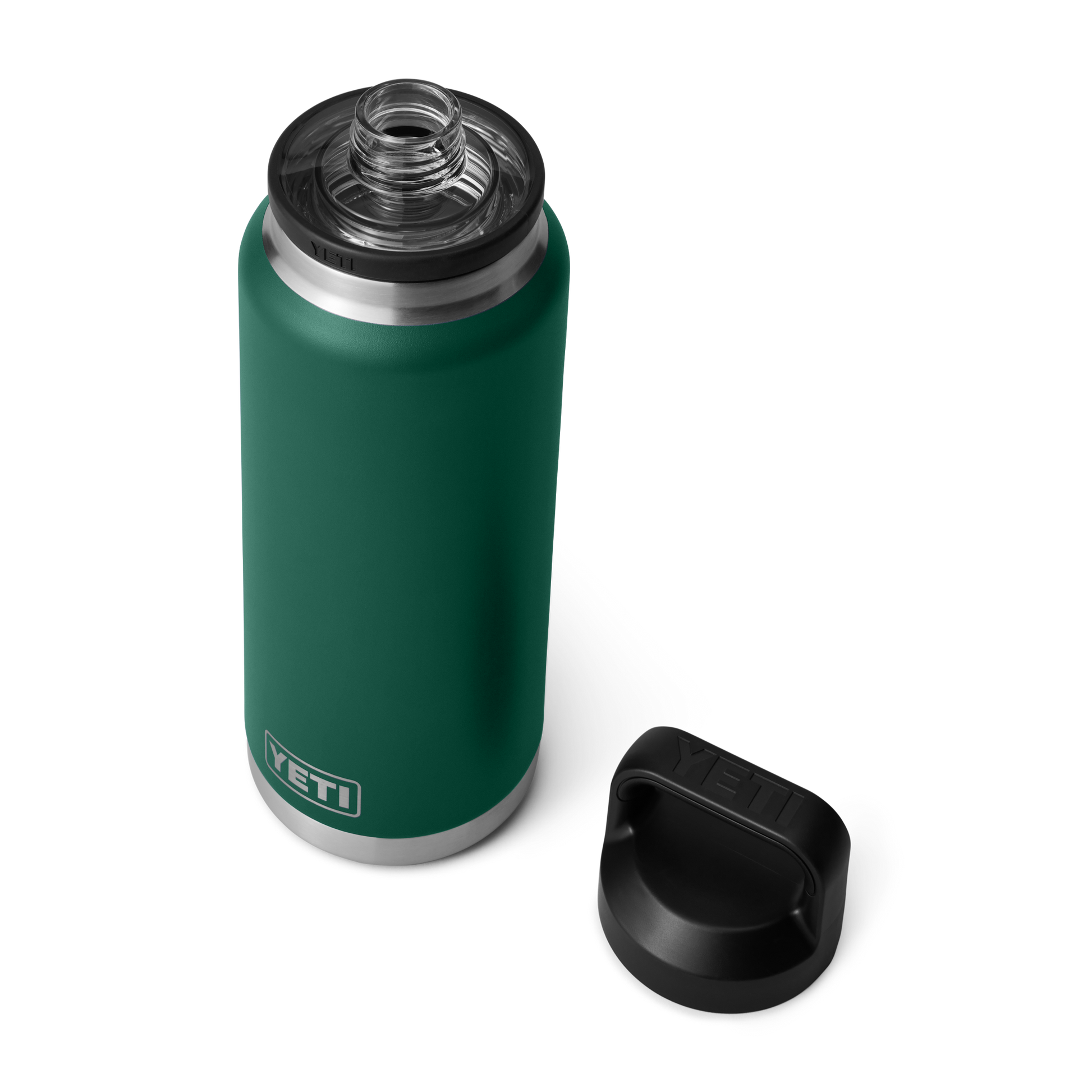 YETI Rambler® 36 oz (1 l) Flasche Black Forest Green