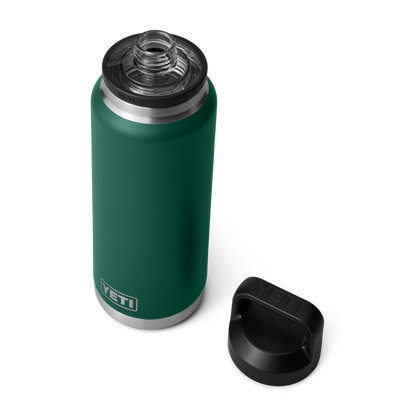 YETI Rambler® 36 oz (1 l) Flasche Black Forest Green