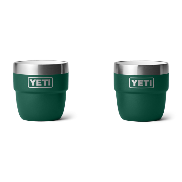YETI Rambler® 4 oz (118 ml) Stapelbare Tasse Black Forest Green