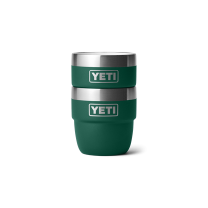 YETI Rambler® 4 oz (118 ml) Stapelbare Tasse Black Forest Green