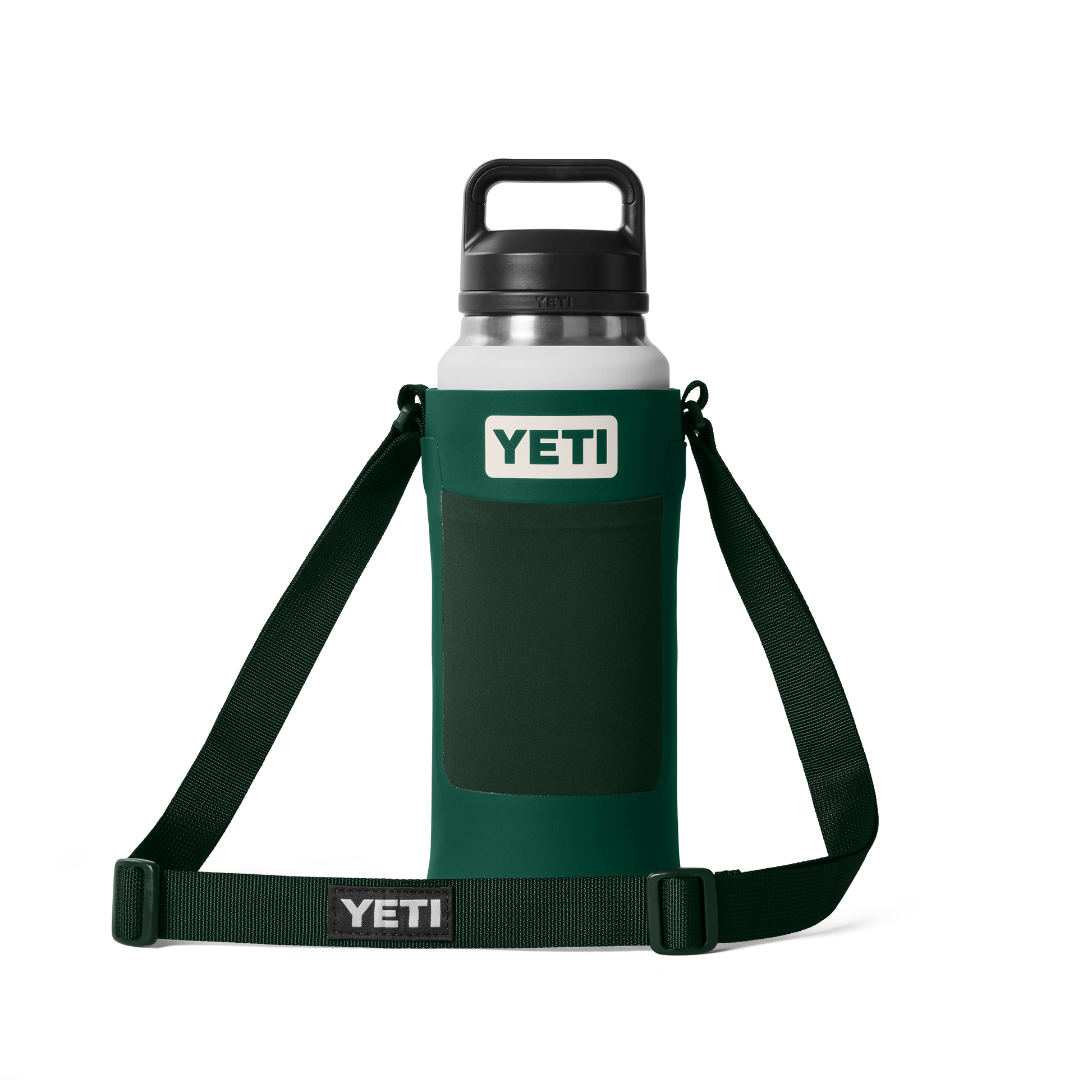 YETI Rambler® Bottle Sling Groß Black Forest Green