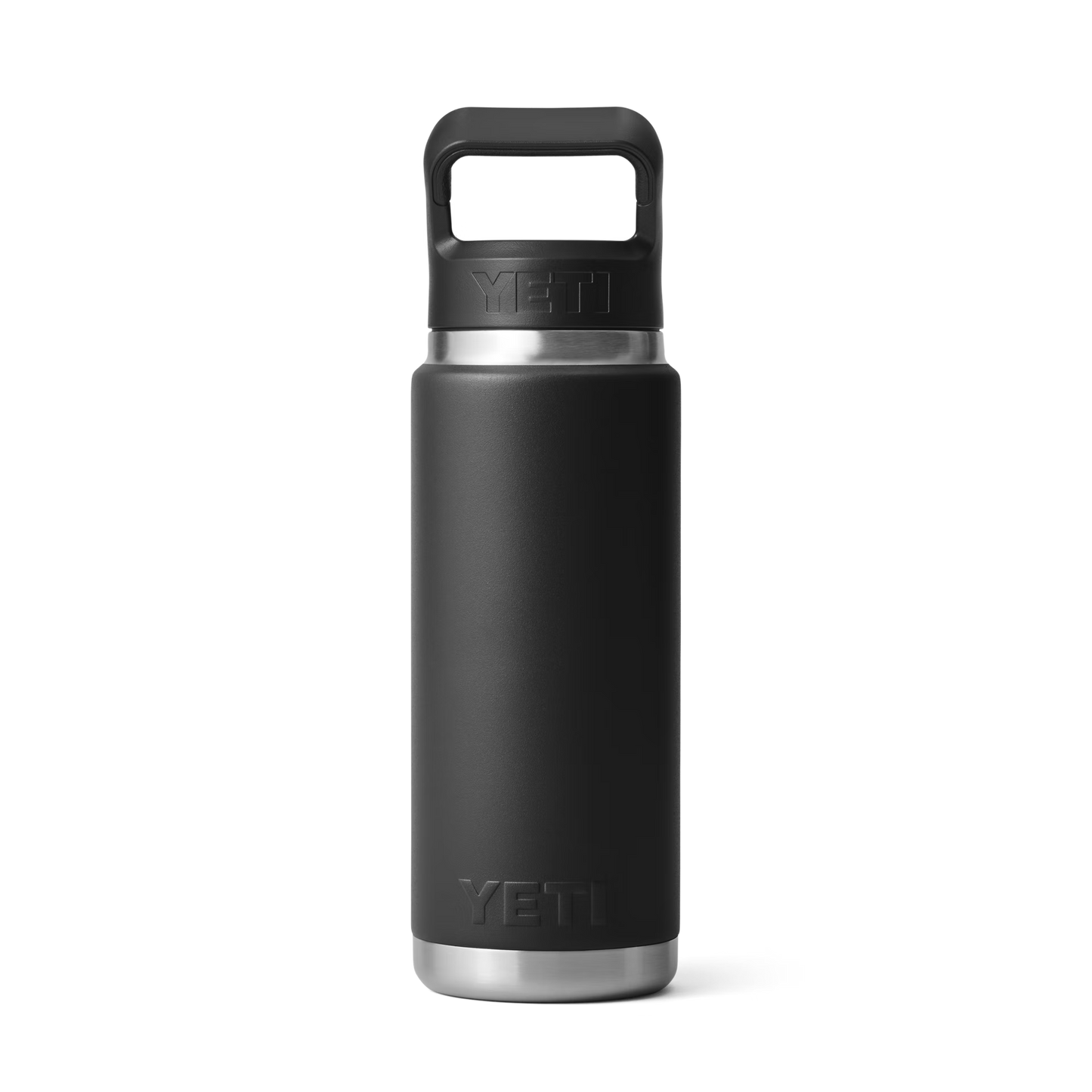 YETI Rambler® 26 oz (739 ml) Flasche Mit Trinkhalm-Deckel Schwarz