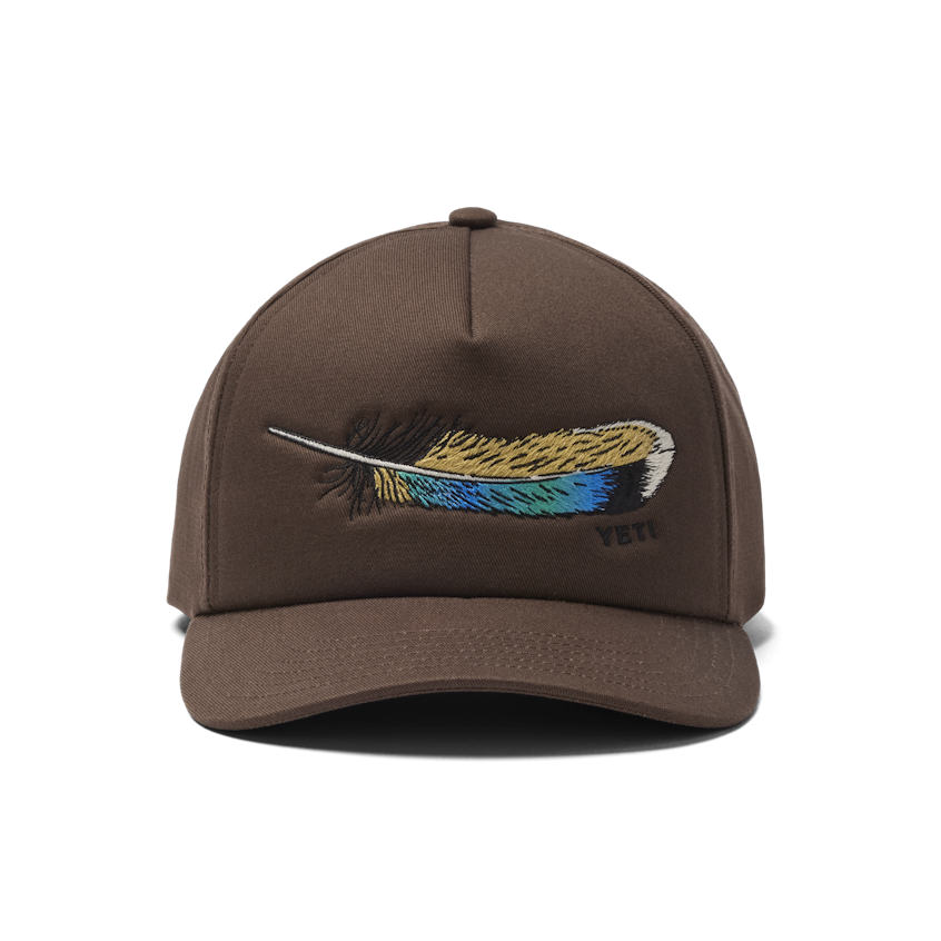 YETI® Wetlands Mid Pro Cap mit flacher Krempe und Entenfedermotiv