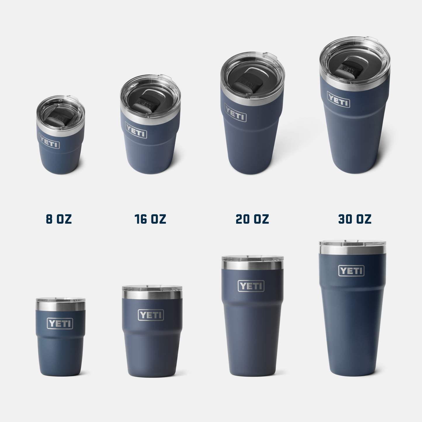 YETI Rambler® Stapelbarer Becher mit 30 oz (887 ml) Fassungsvermögen Agave Teal