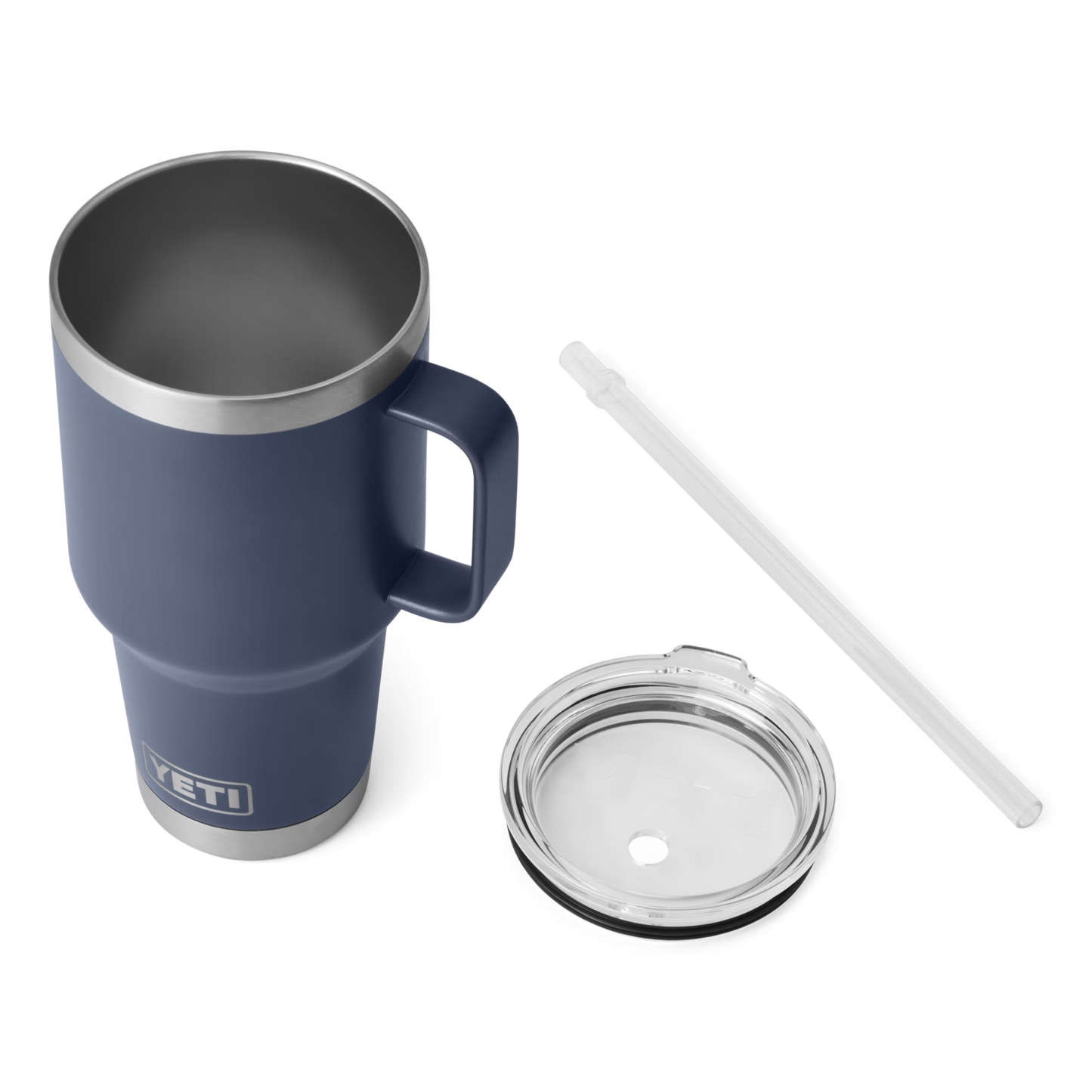 YETI Rambler® 35 oz (994 ml) Trinkbecher Mit Trinkhalm-deckel Navy