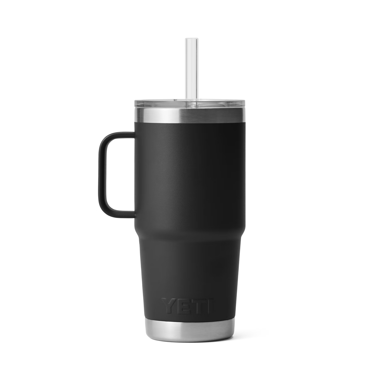 YETI Rambler® 25 oz (710 ml) Trinkbecher Mit Trinkhalm-deckel Schwarz