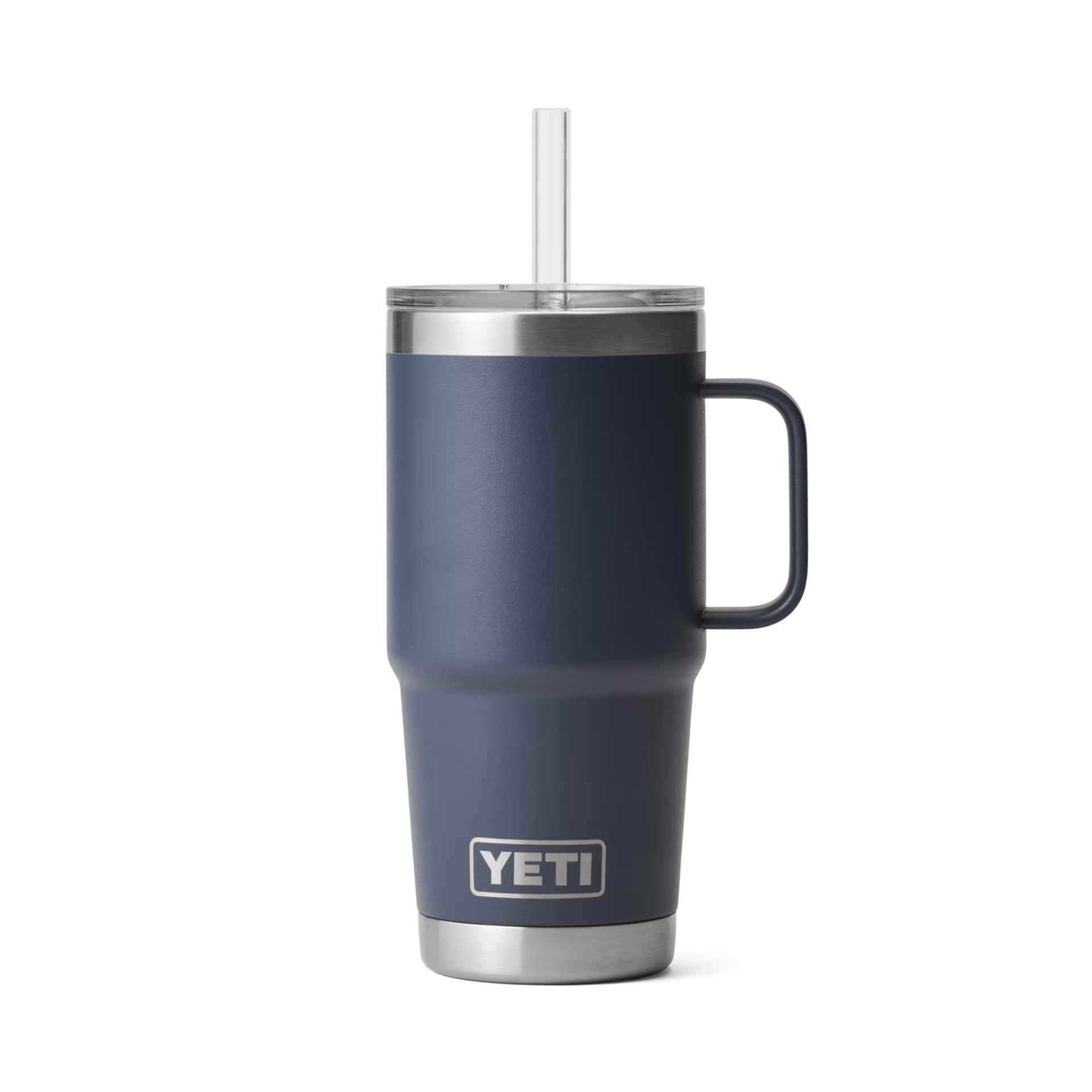 YETI Rambler® 25 oz (710 ml) Trinkbecher Mit Trinkhalm-deckel Navy