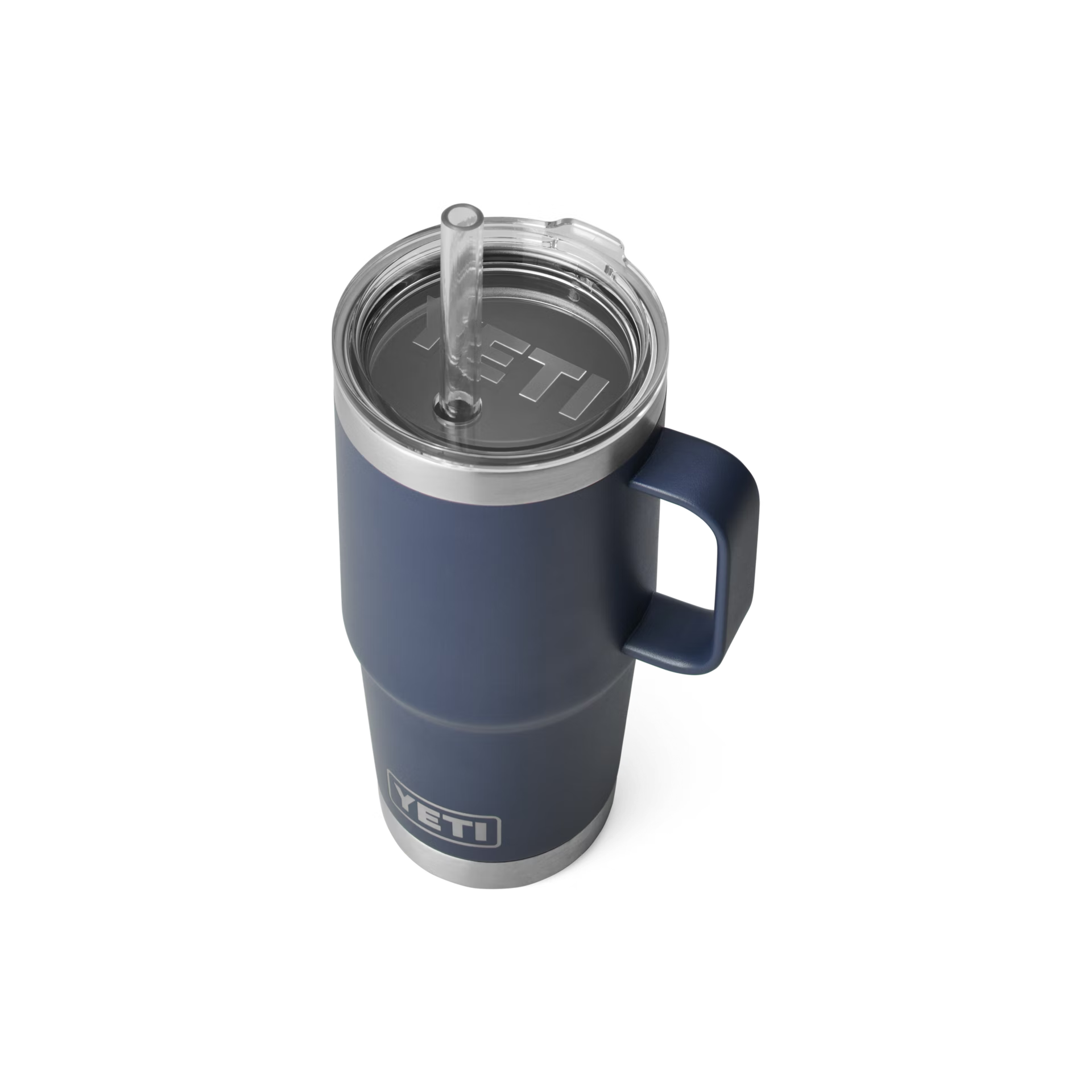 YETI Rambler® 25 oz (710 ml) Trinkbecher Mit Trinkhalm-deckel Navy