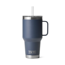 YETI Rambler® 35 oz (994 ml) Trinkbecher Mit Trinkhalm-deckel Navy