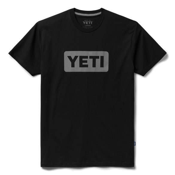 YETI Premium Logo Badge Kurzarm-Shirt Schwarz/Grey