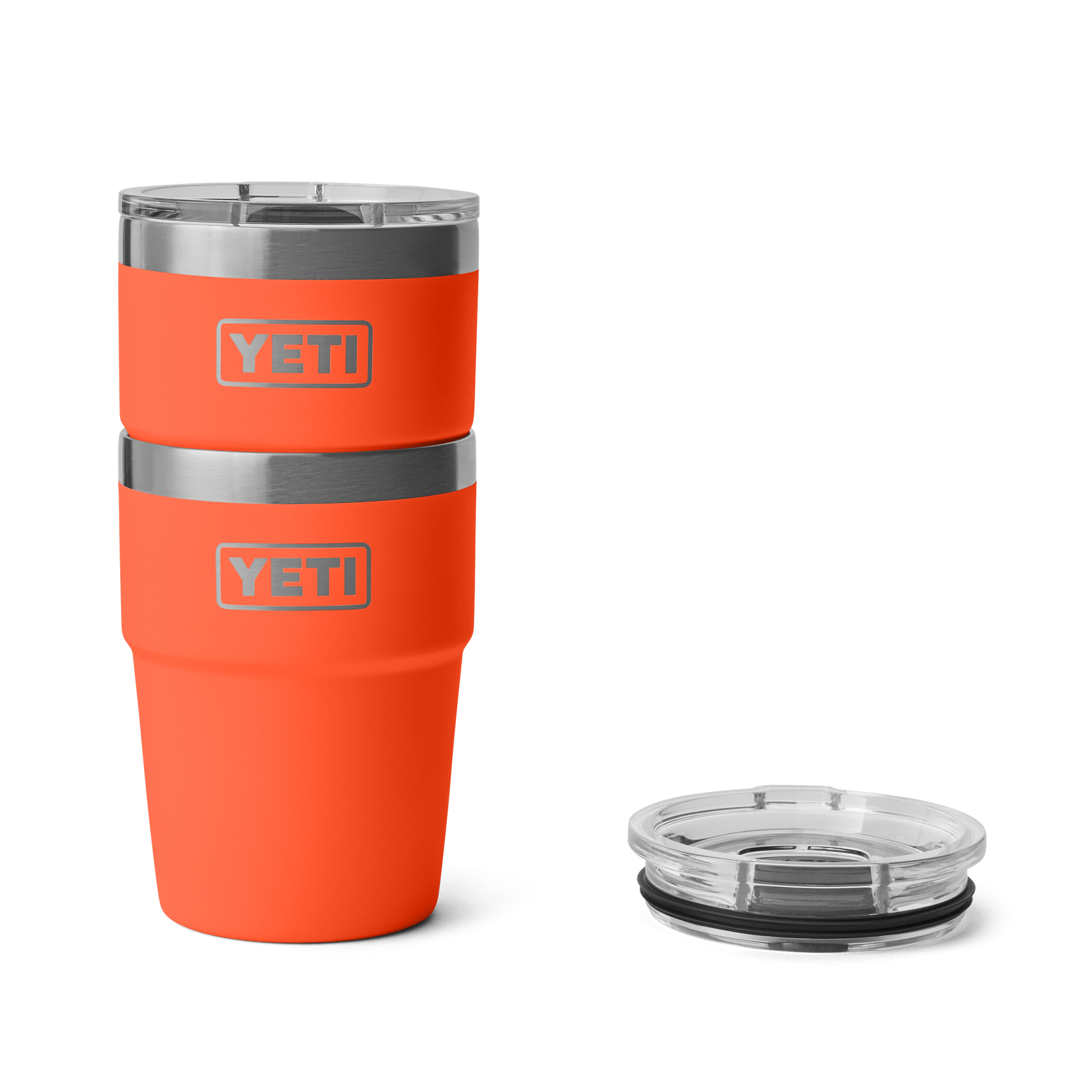 YETI Rambler® 16 oz (473 ml) Stapelbarer Becher Papaya