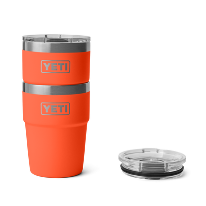 YETI Rambler® 16 oz (473 ml) Stapelbarer Becher Papaya