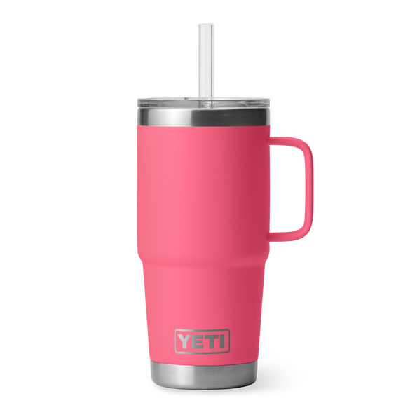 YETI Rambler® 25 oz (710 ml) Trinkbecher Mit Trinkhalm-deckel Tropical Pink