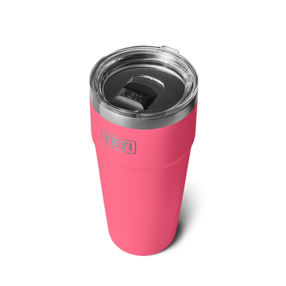 YETI Rambler® Stapelbarer Becher mit 30 oz (887 ml) Fassungsvermögen Tropical Pink