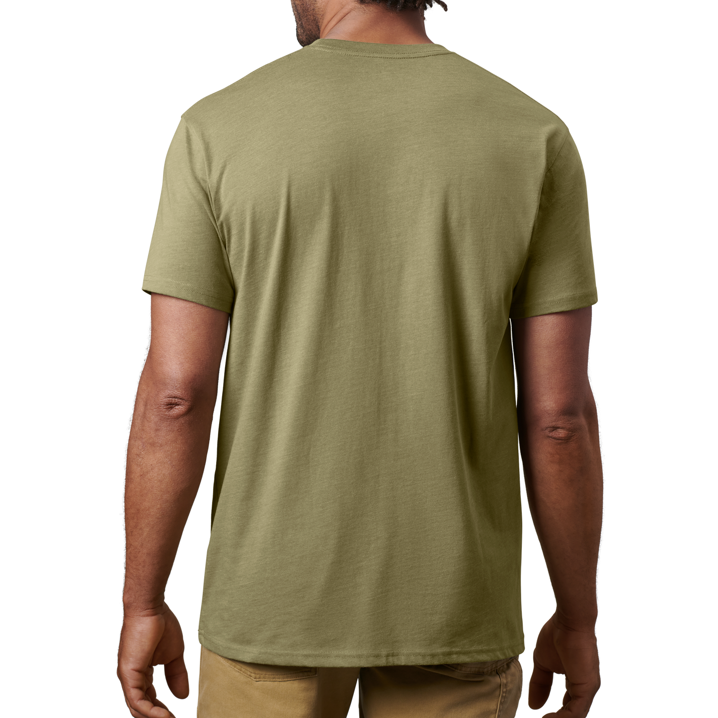 YETI Kurzarm-T-Shirt in Premiumqualität mit Tasche Heather Olive